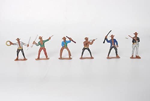 Wild West Cowboys and Indians Toy Plastic Figures, Toy Soldiers Native American Action Figurines