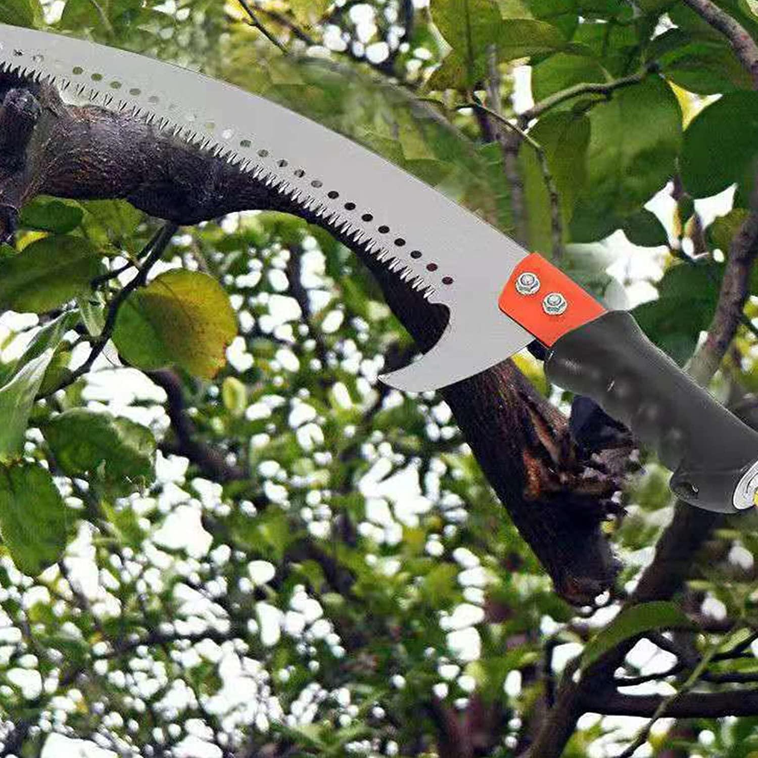 Vilobos Pole Saw for Tree Trimming, Long Extension Pruning Saw, Blade Tree Trimmer Pole, Manual Pole Cutter - Luckyermore