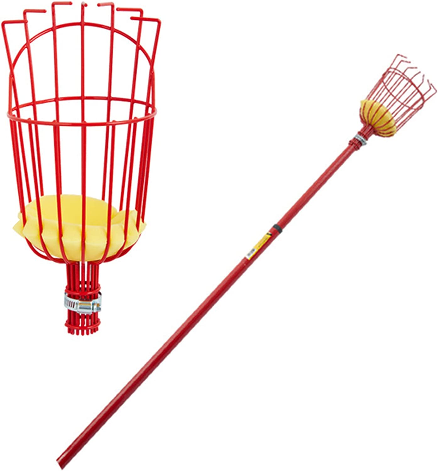 Vilobos Fruit Picker Pole with Basket Apple Orange Picker Tool Tree Fruit Catcher Fruit Picking Equipment for Getting Fruits Lemons Apples