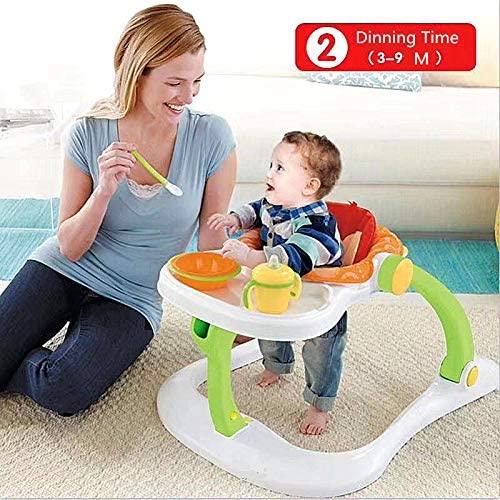 Baby Walker Stroller Sitting Posture Multi-Function Baby Stroller Game Car Dining Car Walker and Stroller (Blue) - Luckyermore
