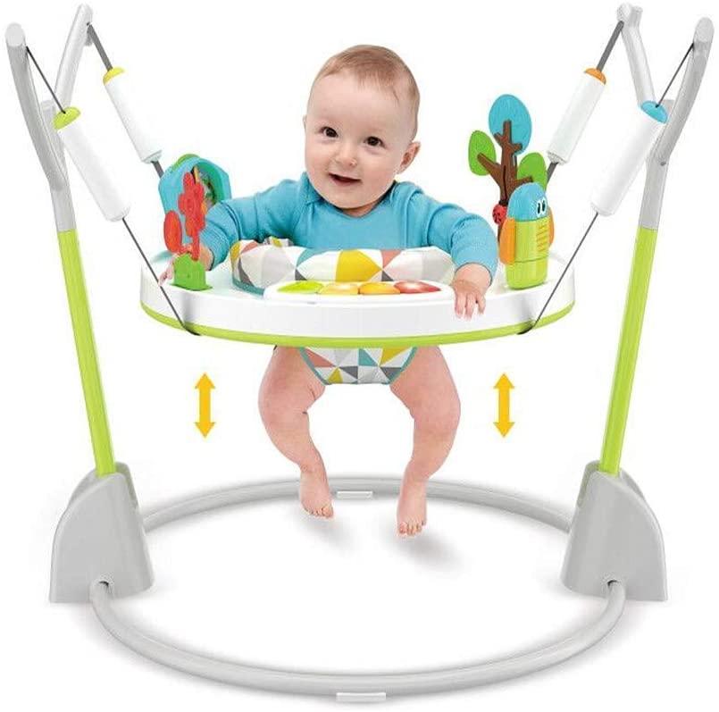 Baby Activity Jumper and Bouncer with Lights, Melodies, and Einstein Toys,Foldaway Jumper for Baby Girls Boys - Luckyermore