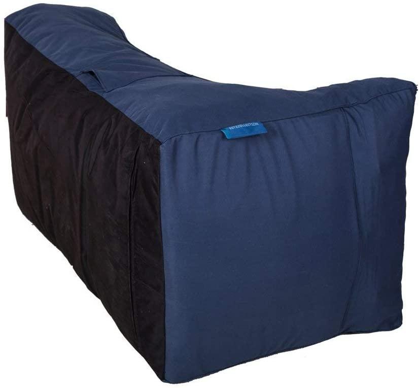 Bean Bag Chair - Floor Chair Couch Lazy Lounger Memory Foam Sofa with Dirt-Proof Oxford Fabric&Side Pocket for Kids Age 2 and Up,MOM I'm FINE,Sea Blue - Luckyermore