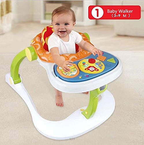 Baby Walker Stroller Sitting Posture Multi-Function Baby Stroller Game Car Dining Car Walker and Stroller (Blue)