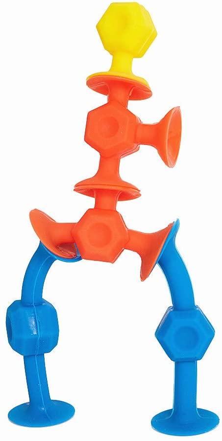 Kids Suction Cup Toys Silicone Building Blocks | Construction Set | Educational Building Kit - Luckyermore