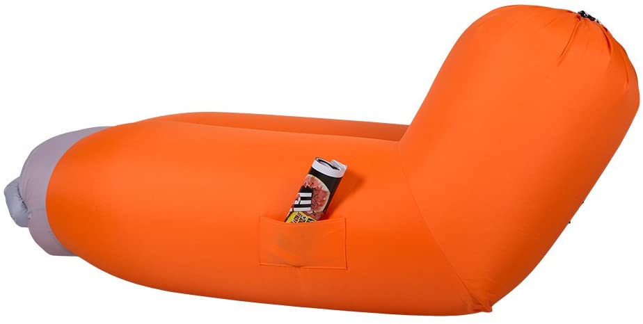 Portable Outdoor & Indoor Inflatable Air Lounger Sofa with Handy Storage Bag for Travelling
