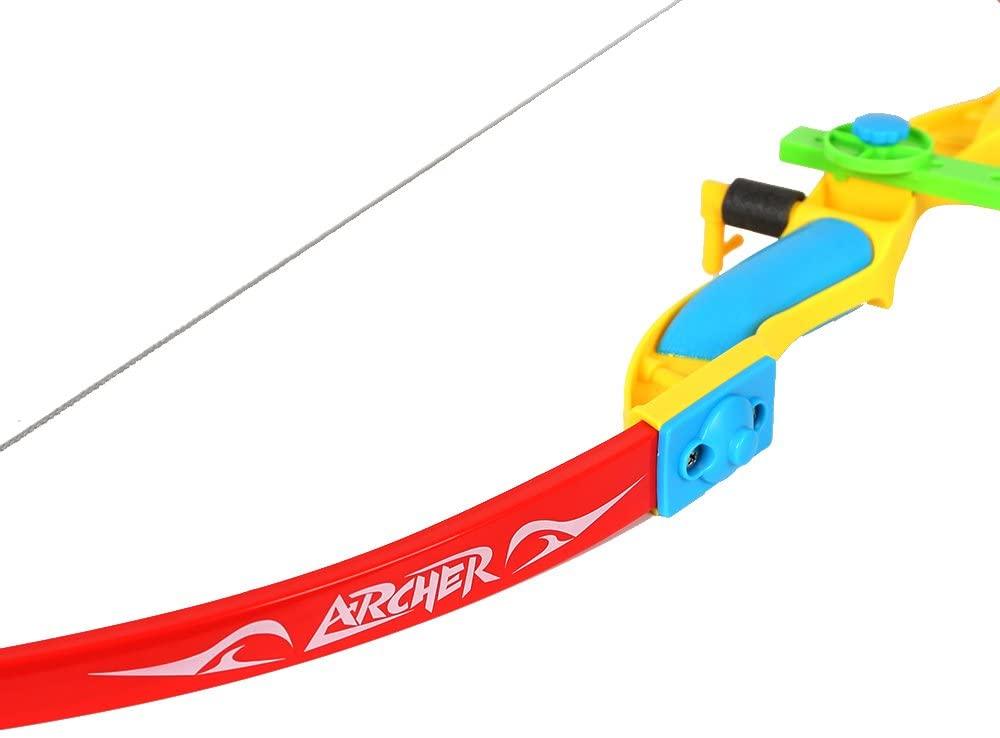 Kids Bow and Arrow Set Toy Bow Archery Set for Kids,Outdoor Hunting Game with 3 Suction Cup Arrows with Target Stand ,Target for Boys and Girls (Black-Base) - Luckyermore