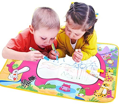 Water Paint Mat Educational Toy Draw Mat with Pen for Kids