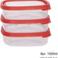 Wham 6PCS BPA Free Reusable Plastic Container Food Saving Storage Set Safe Food Box Set - Airtight, Leakproof, Microwave, Freezer & Dishwasher Safe, Set of 3, (4 Cup)