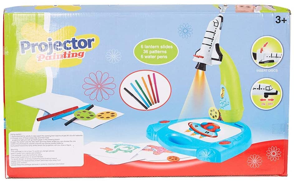 Smart Projector Learn to Draw Table Lamp 3 in 1 Painting Gift Set Christmas for Kids Age 3 and Up