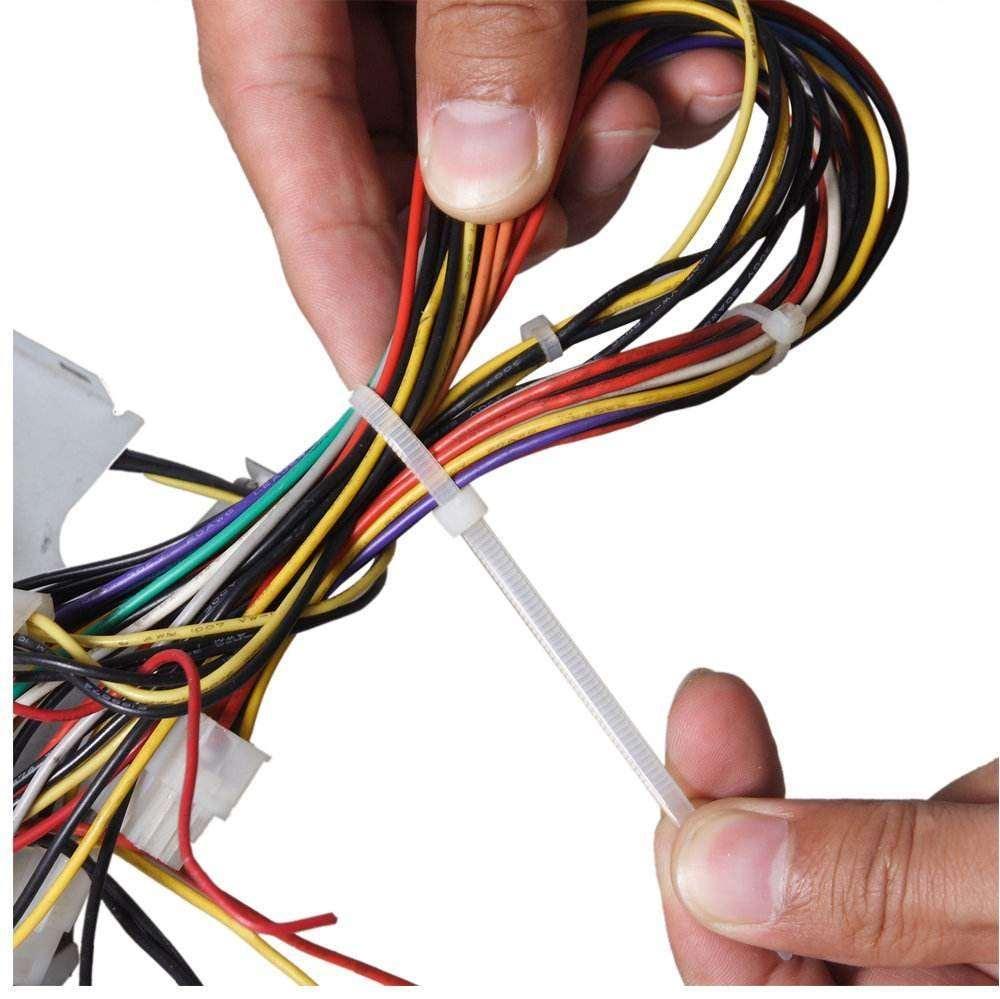 650 pc Nylon Zip Ties Cable Wire Ties Adjustable Self-Locking Multi-Color for Home,Outdoor,Office