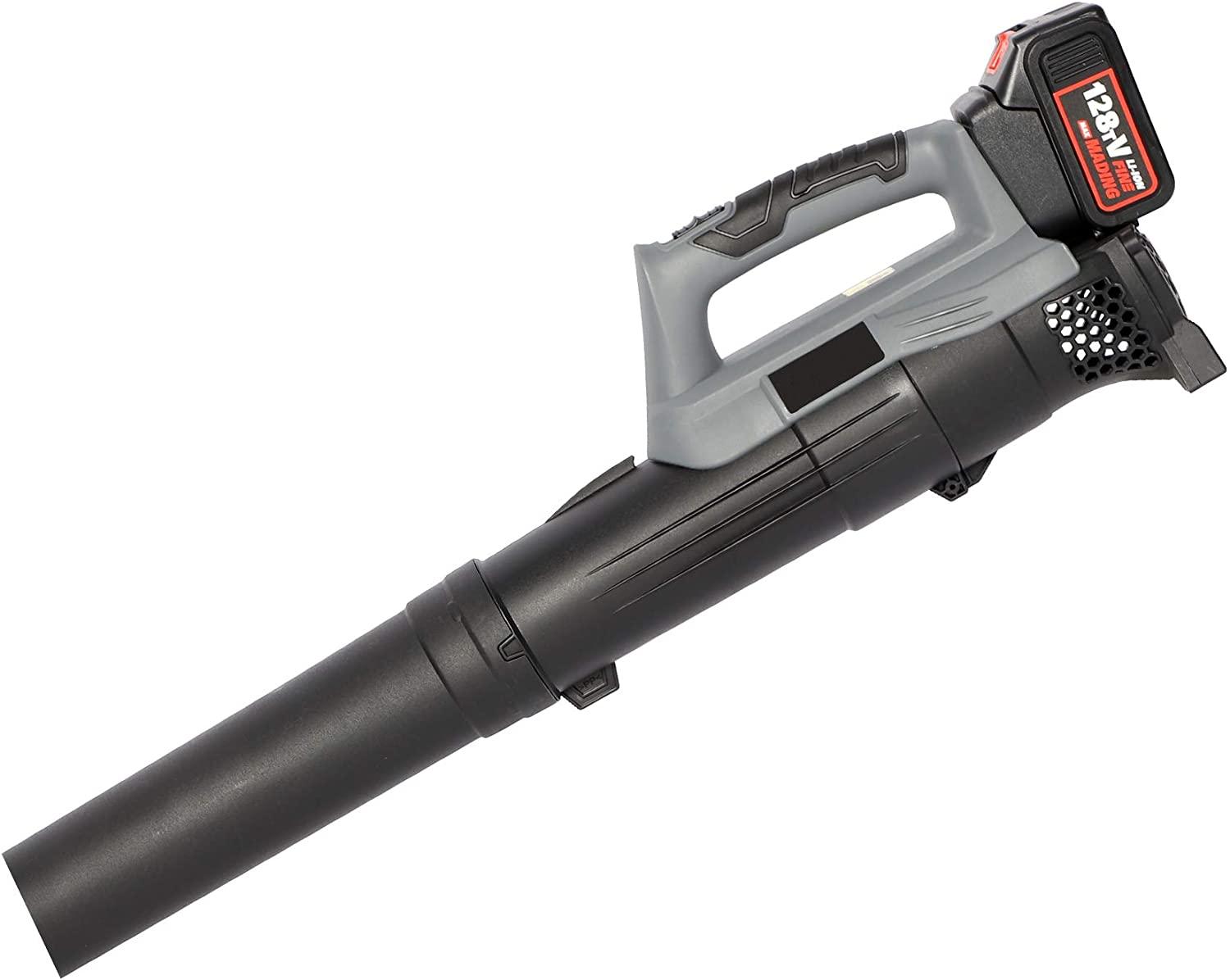 Cordless Leaf Blower 20V 4.0Ah 124MPH Variable Speed Lithium Battery and Charger Included for Lawn Care -Black - Luckyermore
