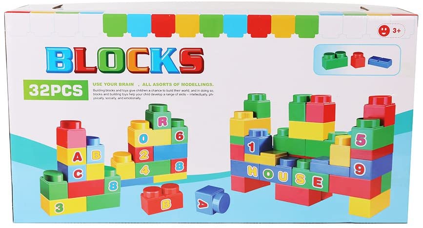 32 Pcs Big Building Blocks Educational Toys for Kids
