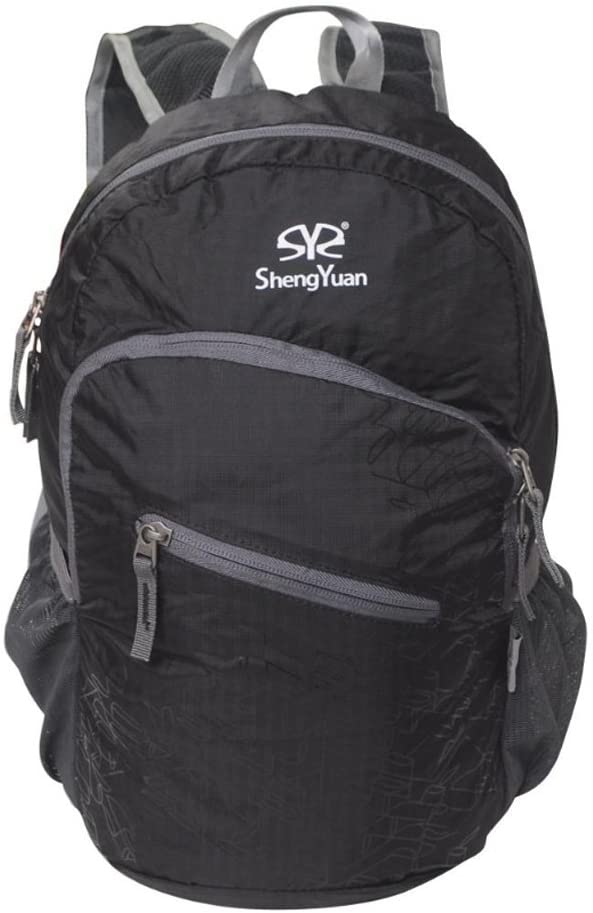 Lightweight Travel Backpack 20L Foldable Waterproof Camping Backpack with 2 Pockets - Luckyermore