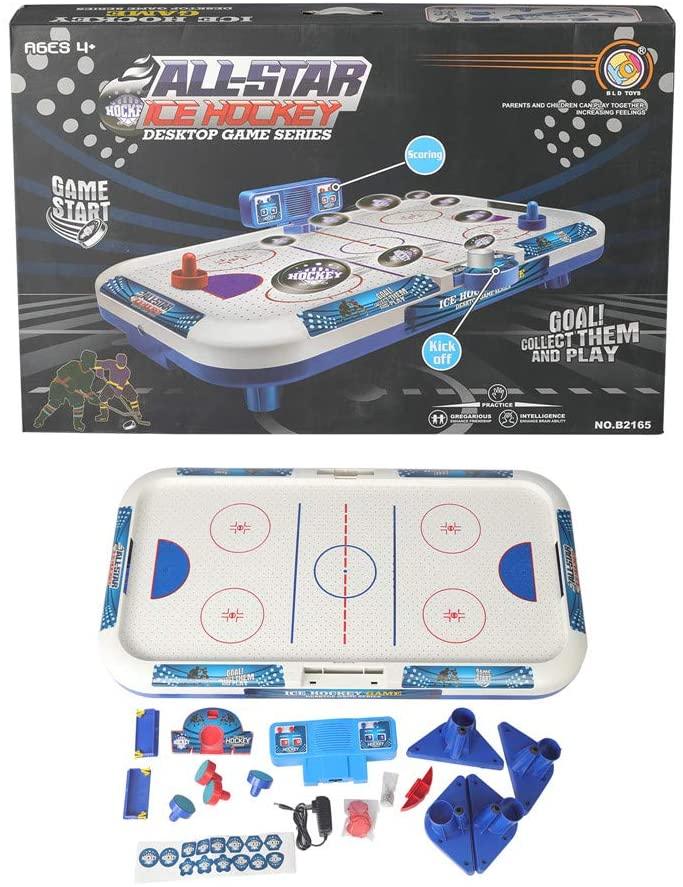 Luxury Air Hockey Table for Kids Adults Indoor Arcade Game Set with Electronic Score - Luckyermore