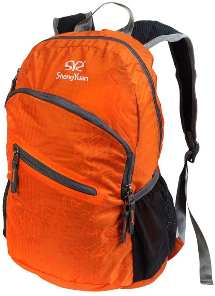 Lightweight Travel Backpack 20L Foldable Waterproof Camping Backpack with 2 Pockets - Luckyermore