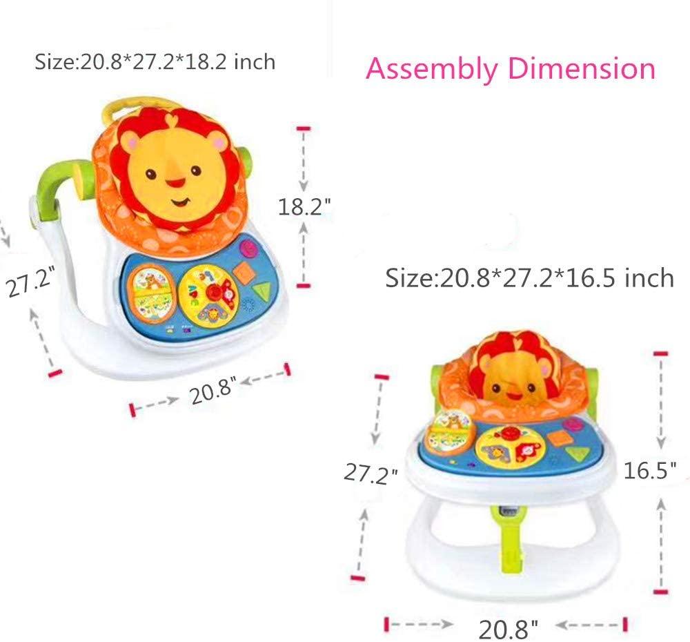 Baby Walker Stroller Sitting Posture Multi-Function Baby Stroller Game Car Dining Car Walker and Stroller (Blue)