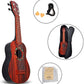 21" Faux Wood Ukulele Kids 4 String Acoustic Hawaiian Guitar Plastic Ukulele Guitar