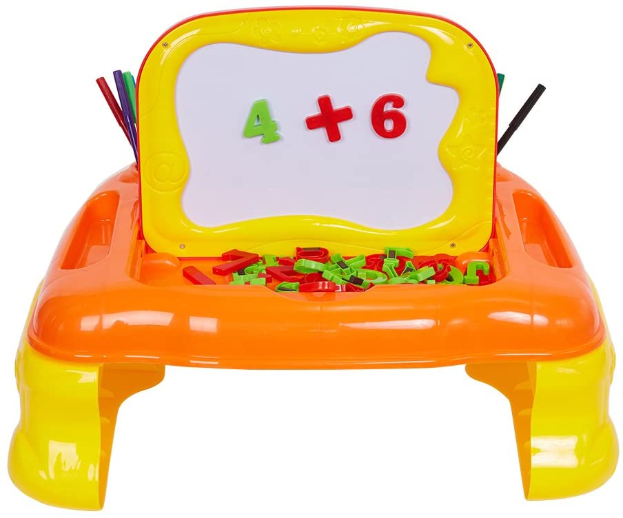 Educational Learning Desk Drawing Board with Magnetic Letters