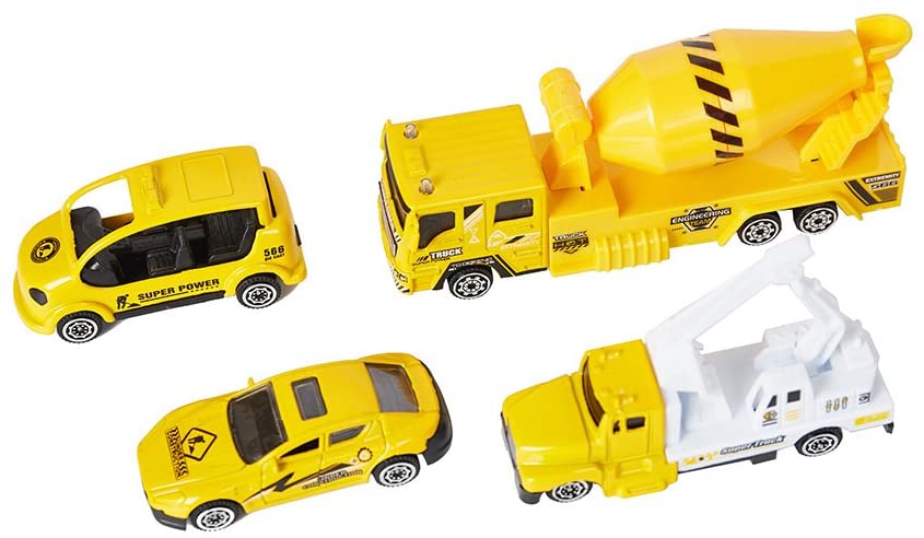 Yellow Gas Station Toy Playset Educational Toys for Kids 3 and up