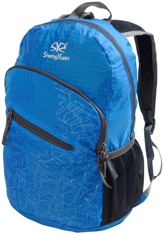 Lightweight Travel Backpack 20L Foldable Waterproof Camping Backpack with 2 Pockets - Luckyermore