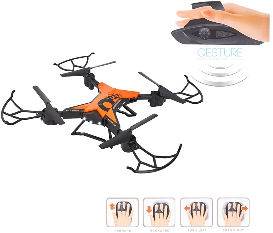 Mini Drone RC Quadcopter with Gesture Control 3D Flips One-Key Motion Controlling Function Play for Fun