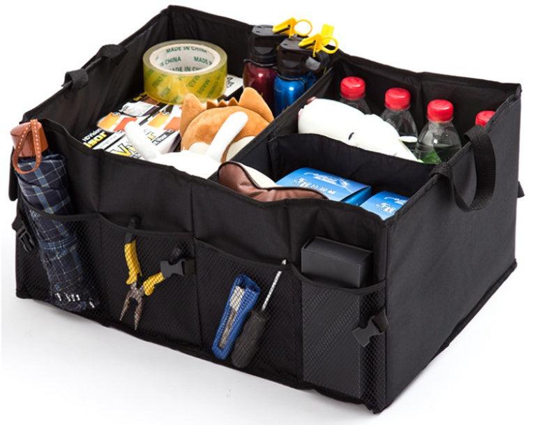 CARSTY Car Boot Oxford Cloth Fixed Luggage Box Car Boot Leather Storage Bag Storage