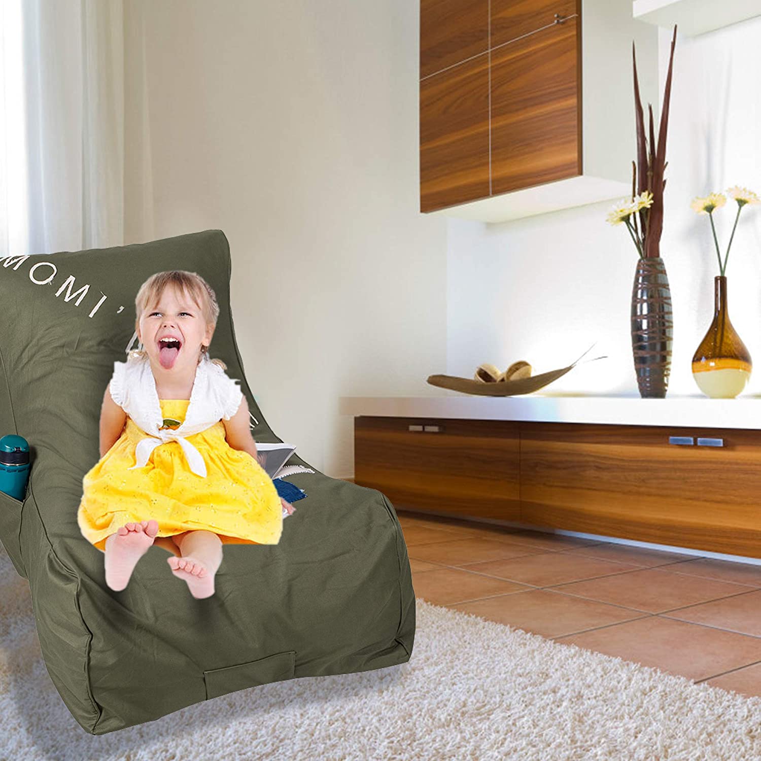 Sponge Leisure Lazy Lounger Chair Comfortable Couch Sofa Beds for Kids and Teens - Luckyermore