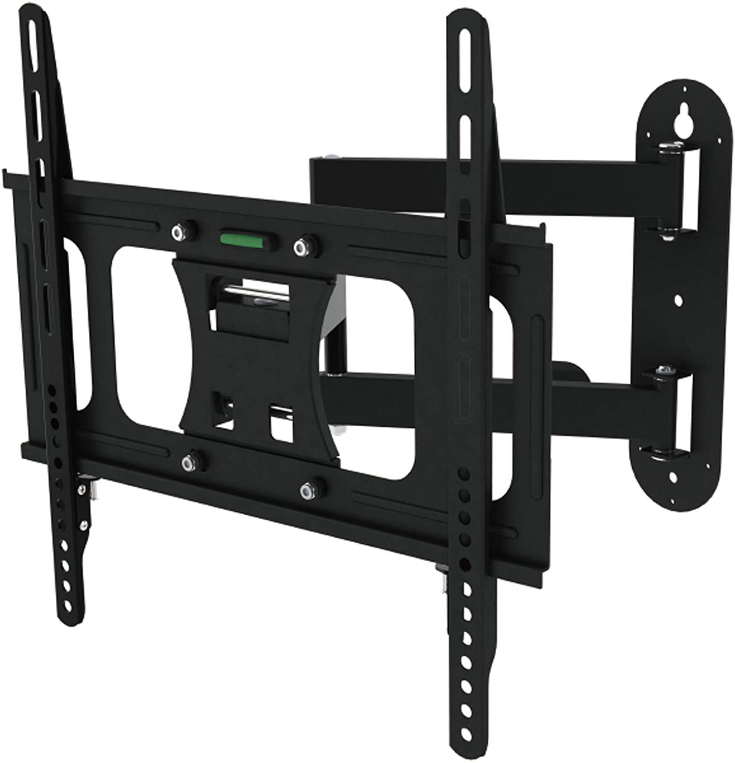 Full Motion TV Wall Mount for 23”-55” Flat Screen TVs, Monitor with Swivel Articulating Arms, up to VESA 400x400mm and 66 lbs - Luckyermore