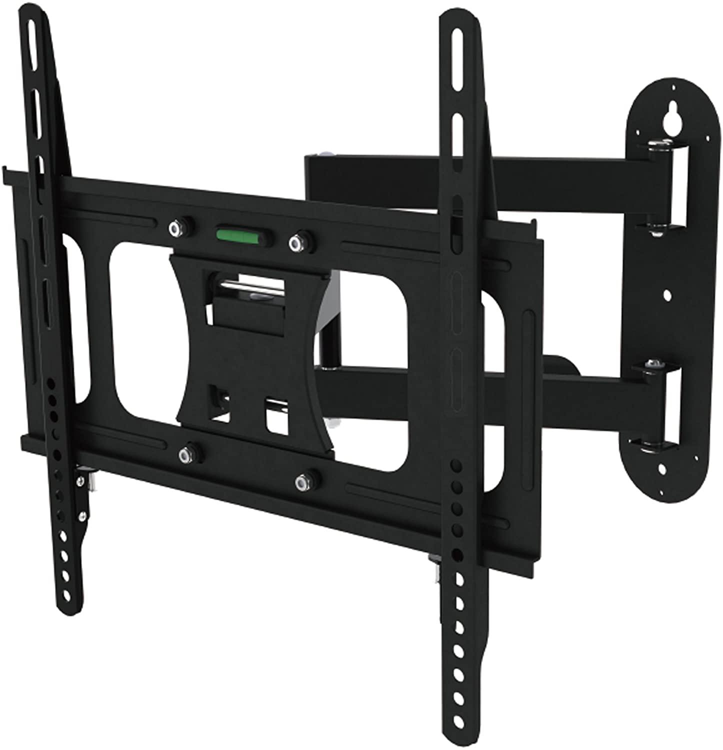 Full Motion TV Wall Mount for 23”-55” Flat Screen TVs, Monitor with Swivel Articulating Arms, up to VESA 400x400mm and 66 lbs