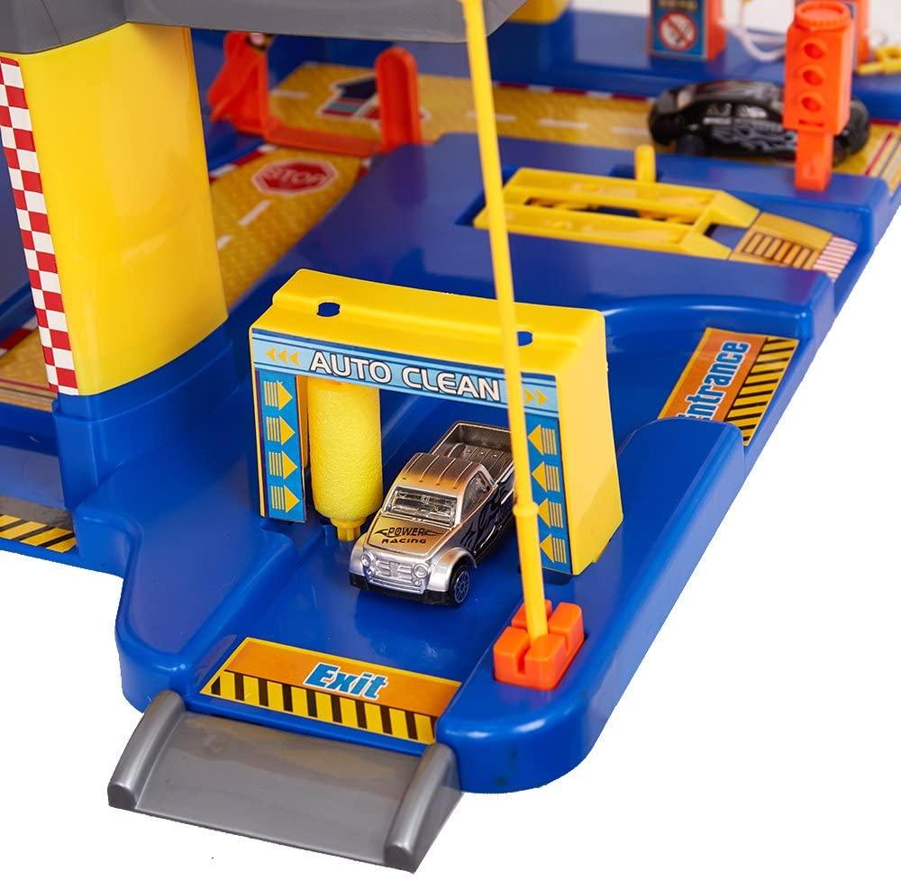 Parking Garage Playset for Toddler Car Garage for Boys (M-Size) - Luckyermore