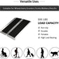 Wheelchair Ramp Non Skid Folding Threshold Ramp 3FT, 595 lbs Weight Capacity Portable Aluminum Foldable Wheelchair Ramp for Home Steps Stairs Doorways Scooter