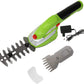 2-in-1 Cordless Hedge Trimmer 60min Shrubber w/Protective Shells Grass Shear Combo Rechargeable 3.6V Li-Ion Battery 2.45 lbs for Easy-Carry