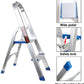2 Step Ladder Aluminum Folding Step Stool with 330lbs Capacity Anti-Slip Pedal