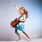 21" Faux Wood Ukulele Kids 4 String Acoustic Hawaiian Guitar Plastic Ukulele Guitar