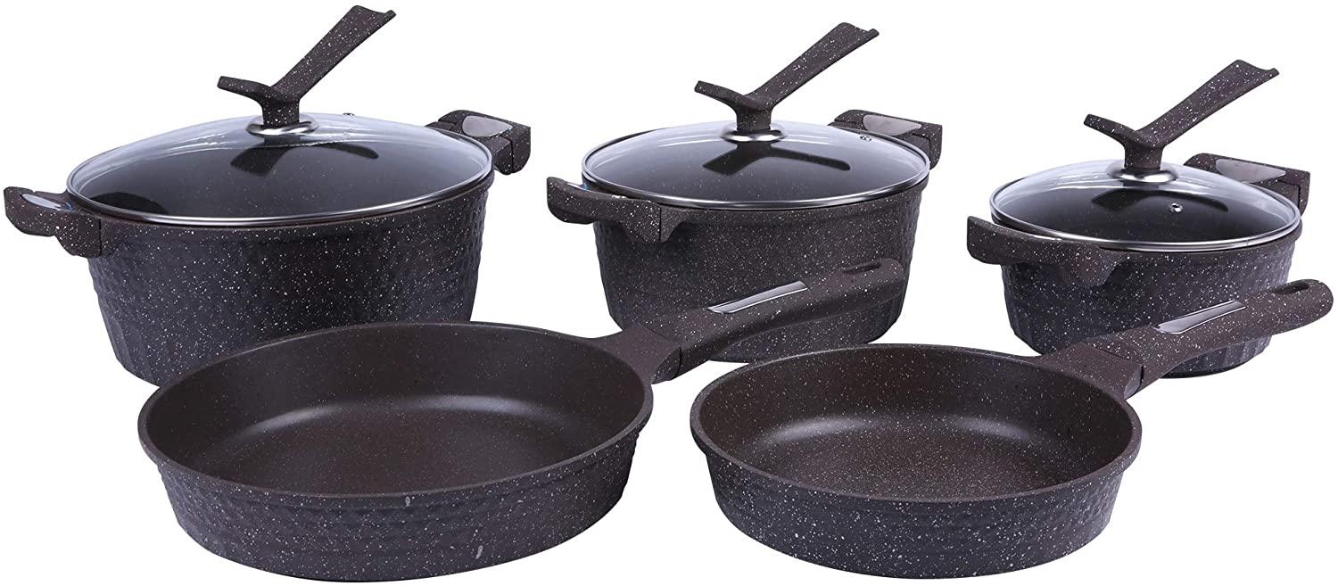 Stainless Steel Pots and Pans Sets,Classic Cookware set,5pcs - Luckyermore