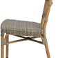 Set of 2 Patio Wicker Chairs Ultra-Light Outdoor Dining Chairs with PE Rattan and Aluminum Frame