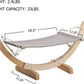 Cat Hammock Bed Pet Hanging Bed with Solid Wood Stand Heavy Duty Pet Perch for Kitty Sleeping and Playing