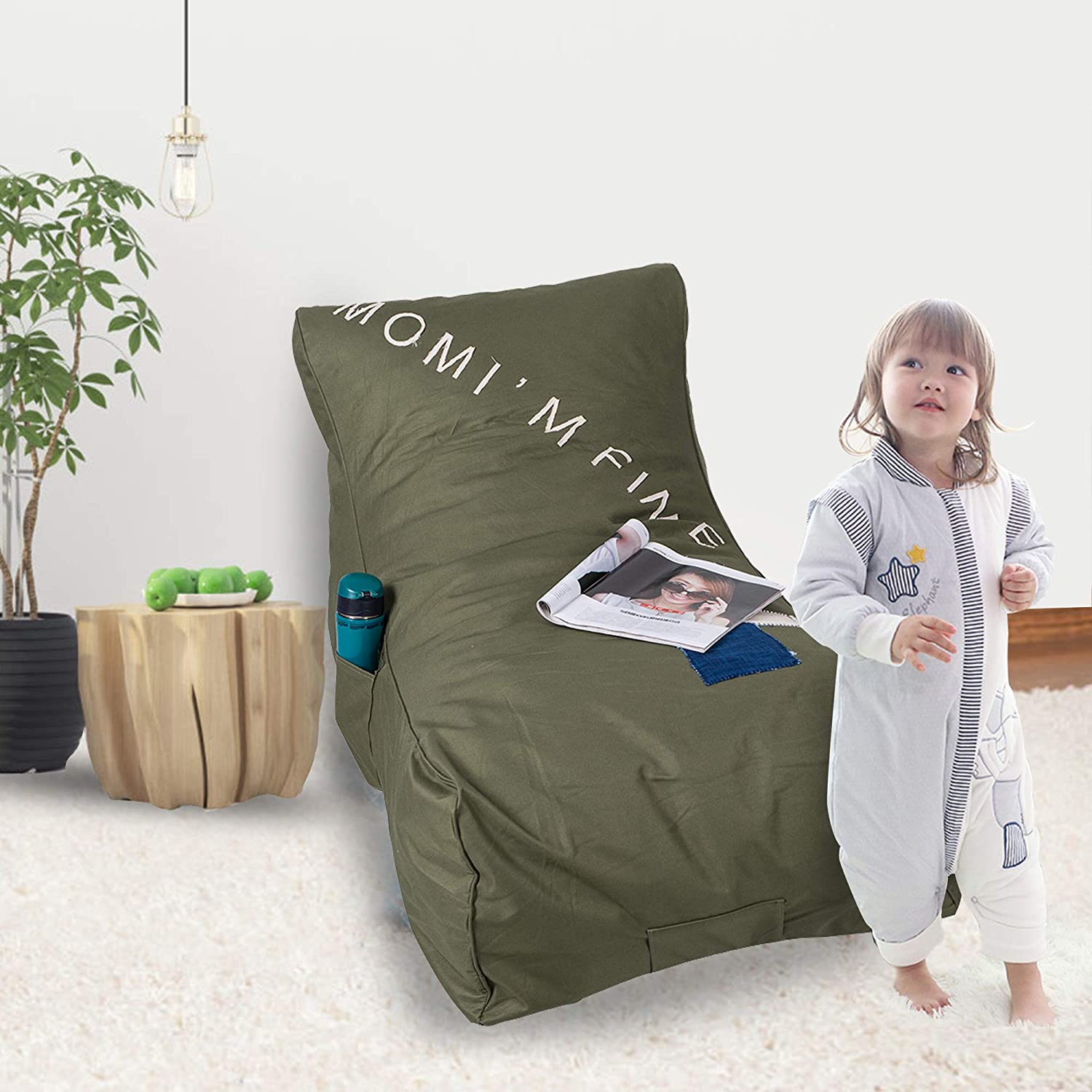Sponge Leisure Lazy Lounger Chair Comfortable Couch Sofa Beds for Kids and Teens - Luckyermore