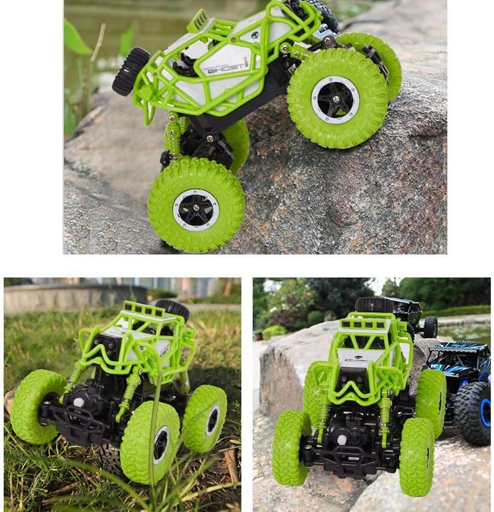 2.4GHz Racing Cars RC Cars Remote Control Cars Electric Rock Crawler Radio Control Vehicle Off Road Cars Green