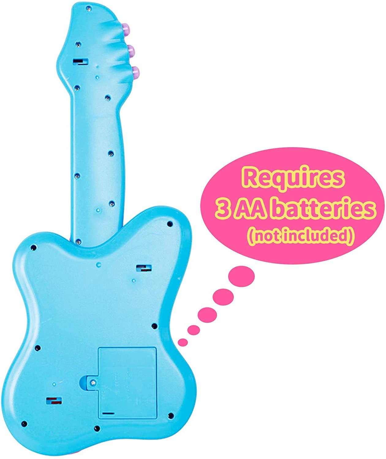 Guitar Toys for Toddler - Musical Instruments with Light and Music - Kids Preschool Early Education Play Toy for Boys Girls - Ages 12 Months and Up - Luckyermore