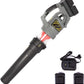 Cordless Leaf Blower Battery Powered Electric Leaf Blower 89 MPH Variable Speed 18000 RPM 40V Lithium Leaf Blower Cordless with Battery & Charger Garden Cleaning Garage Dusting