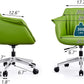 Office Chair for Home Adjustable Height Swivel PU Upholstered Modern Office Chair, Green