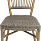 Set of 2 Patio Wicker Chairs Ultra-Light Outdoor Dining Chairs with PE Rattan and Aluminum Frame