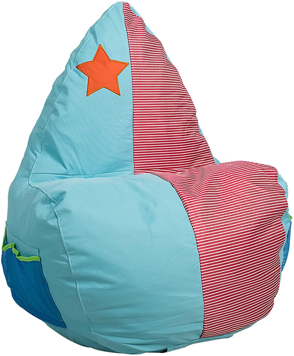 Soft Kids Bean Bag Chair Children Lounger Chairs Sofa - 3 Types - Self-Rebound Sponge, Star