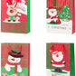 12 Pack Assorted Christmas Gift Bags with Small Medium Large Size, 4 Xmas Pattern Holiday Gift Bags with Tissue Paper, Bright