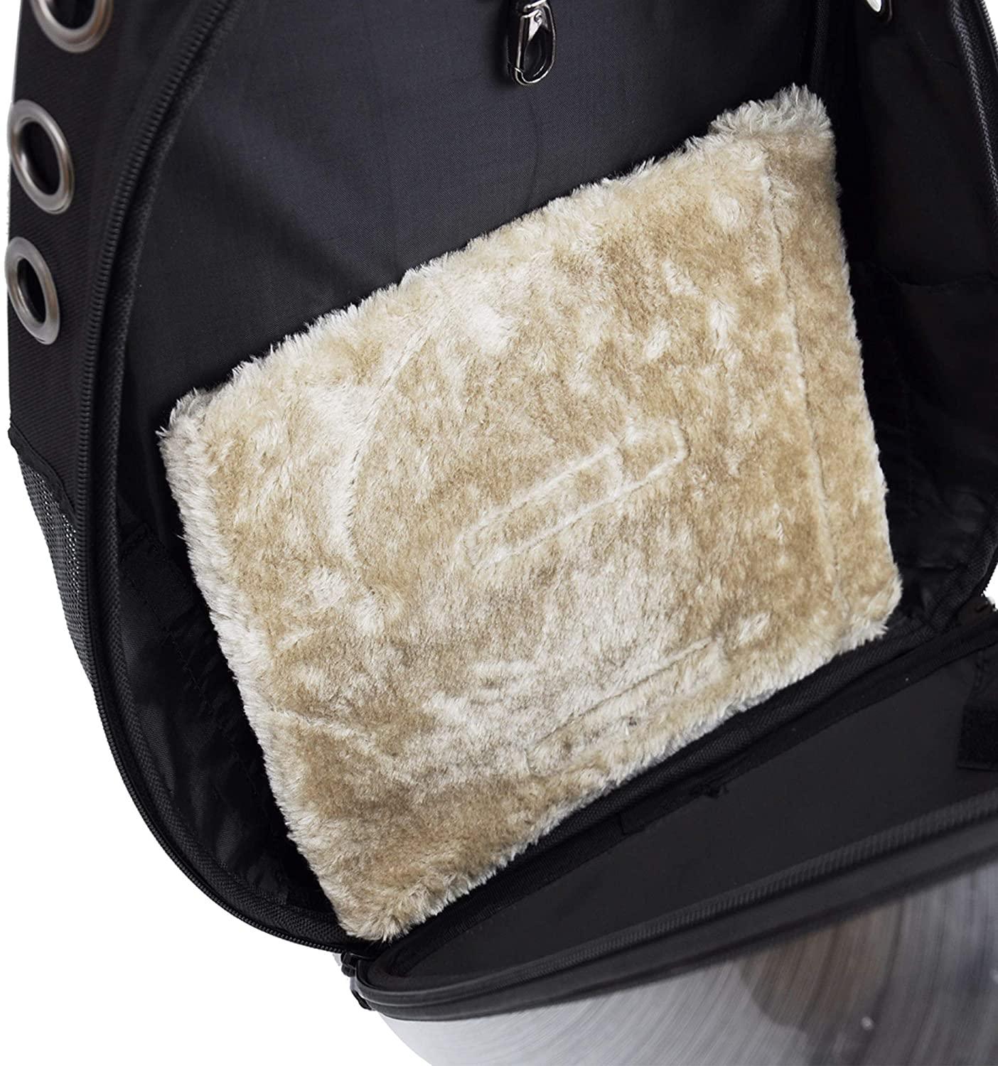Travel Pet Carrier Backpack Cat Carrier Space Capsule Bubble Design, Black - Luckyermore