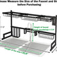 2 Tier Dish Rack, Above Sink Shelf, Weight Up to 88 pounds, W/Utensils Holder, Premium Stainless Steel, (Sink size<33.6in) Space Saver, for Bow, knife, Chopsticks, Space Organizer, Black