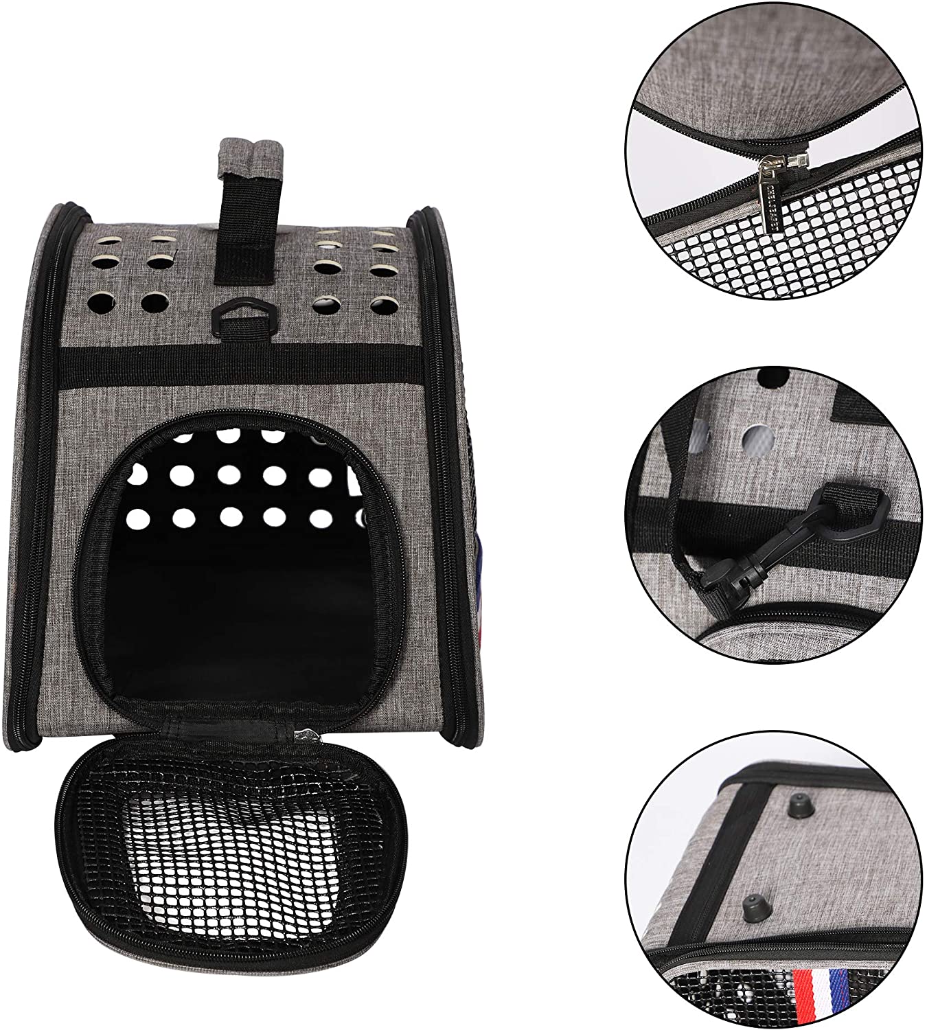 Pet Carrier Backpack Airline Approved Backpack Carrier Expendable Pet Travel Carrier for Cat & Dog,Designed for Traveling,Hiking,Walking & Outdoor - Luckyermore