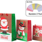 12 Pack Assorted Christmas Gift Bags with Small Medium Large Size, 4 Xmas Pattern Holiday Gift Bags with Tissue Paper, Bright