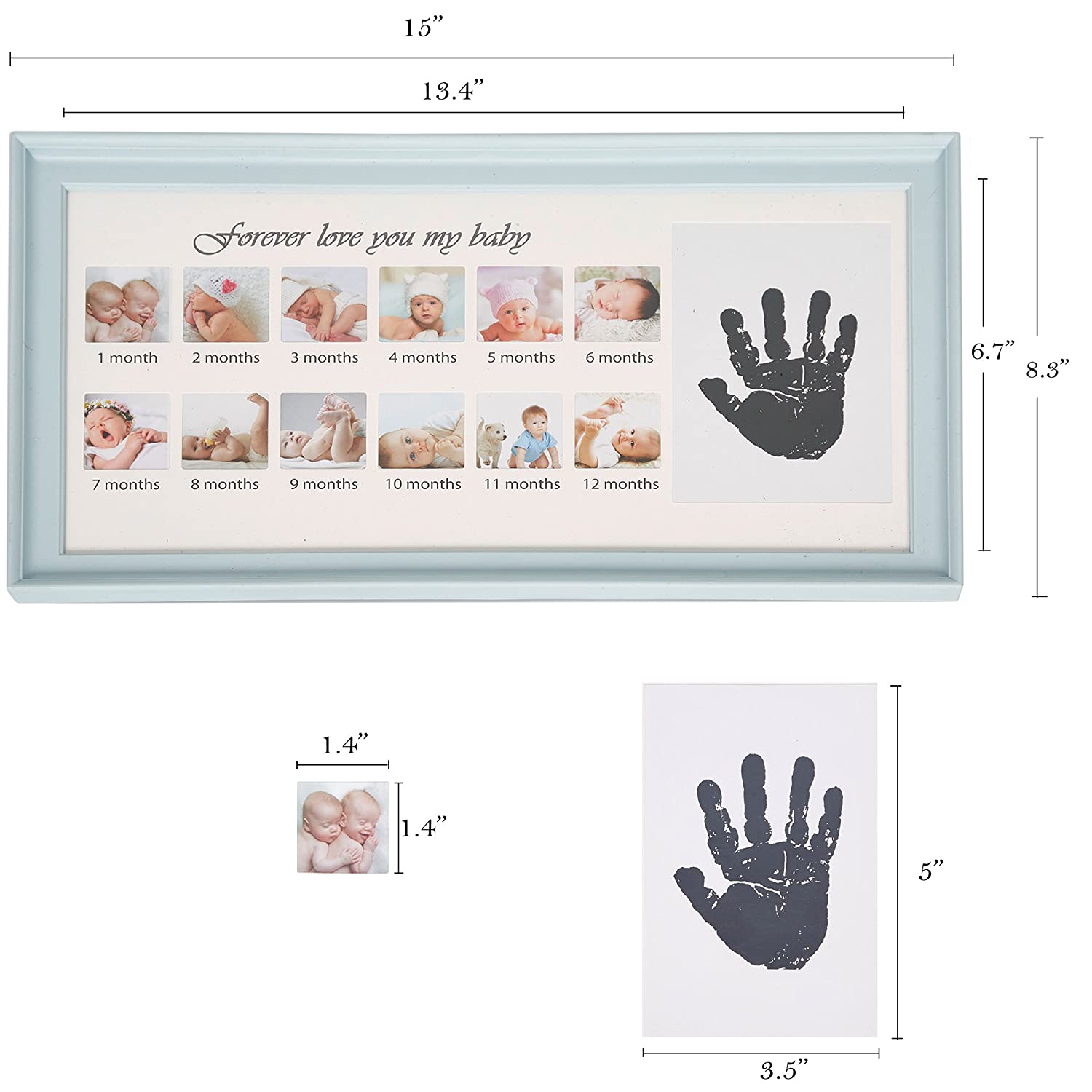 Baby Picture Frame Handprint Keepsake Photo Frames